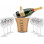 Pachet Moet & Chandon Brut 1.5L cu Frapiera si 6 Pahare Imagine 1